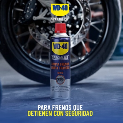 Wd-40 Limpia Frenos Moto Specialist. Spray 500 ml